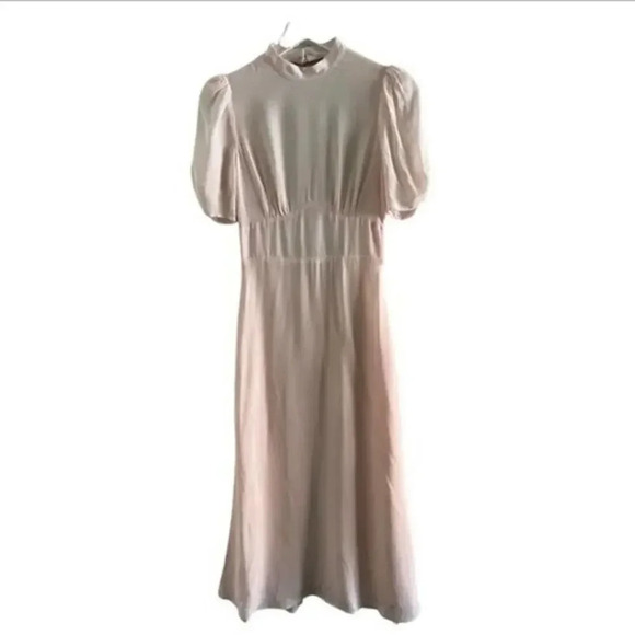 Reformation Dusk Crystal Pink Midi Dress B928 - Picture 4 of 7